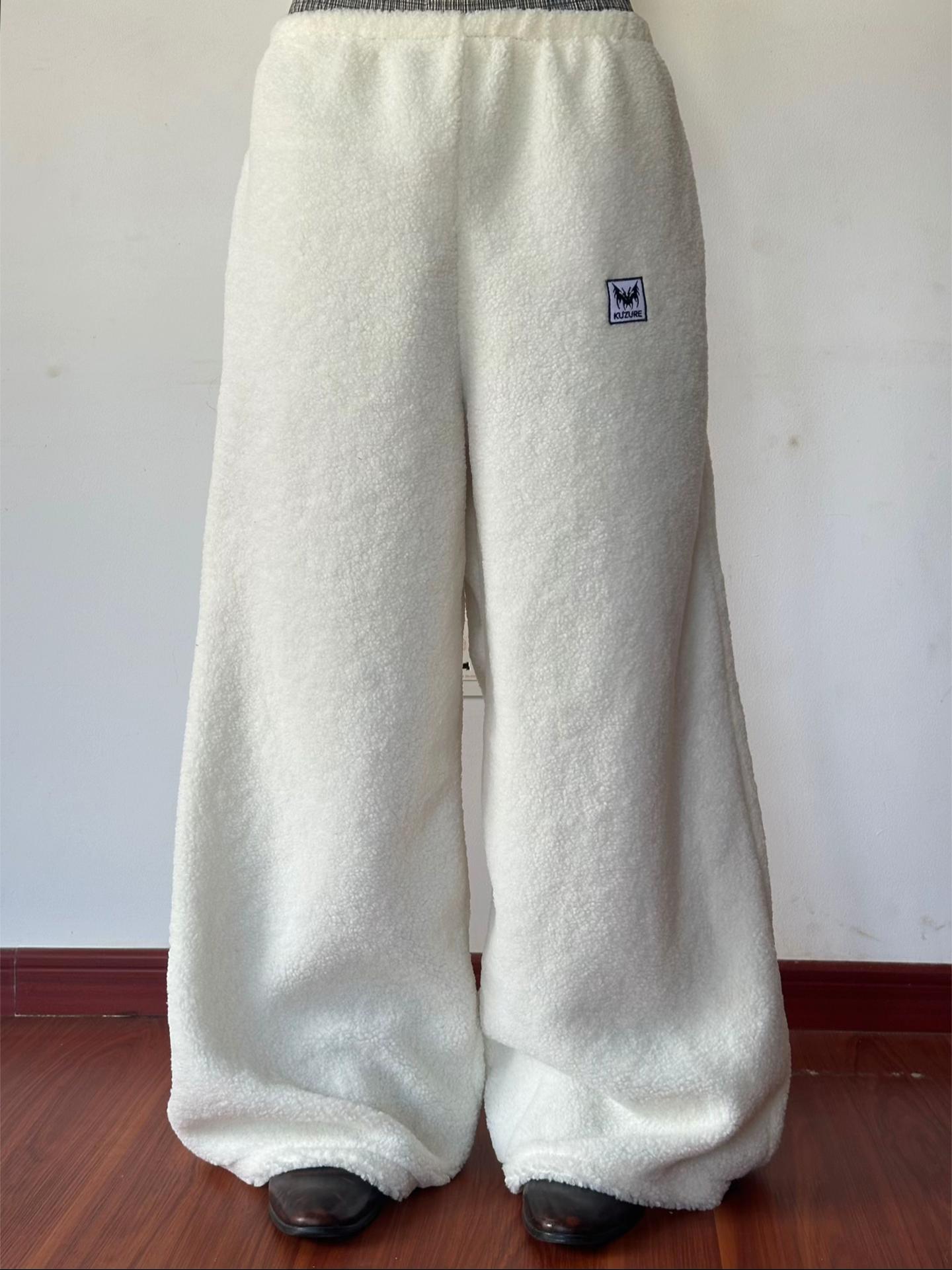 SHERPA FLEECE WIDE PANTS