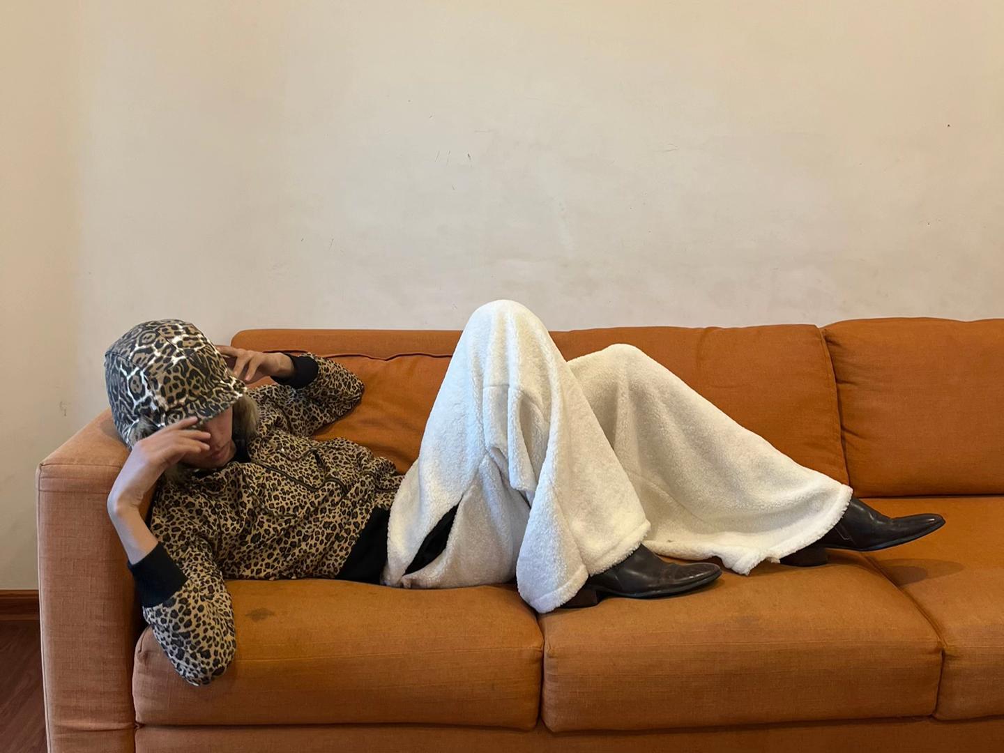 SHERPA FLEECE WIDE PANTS