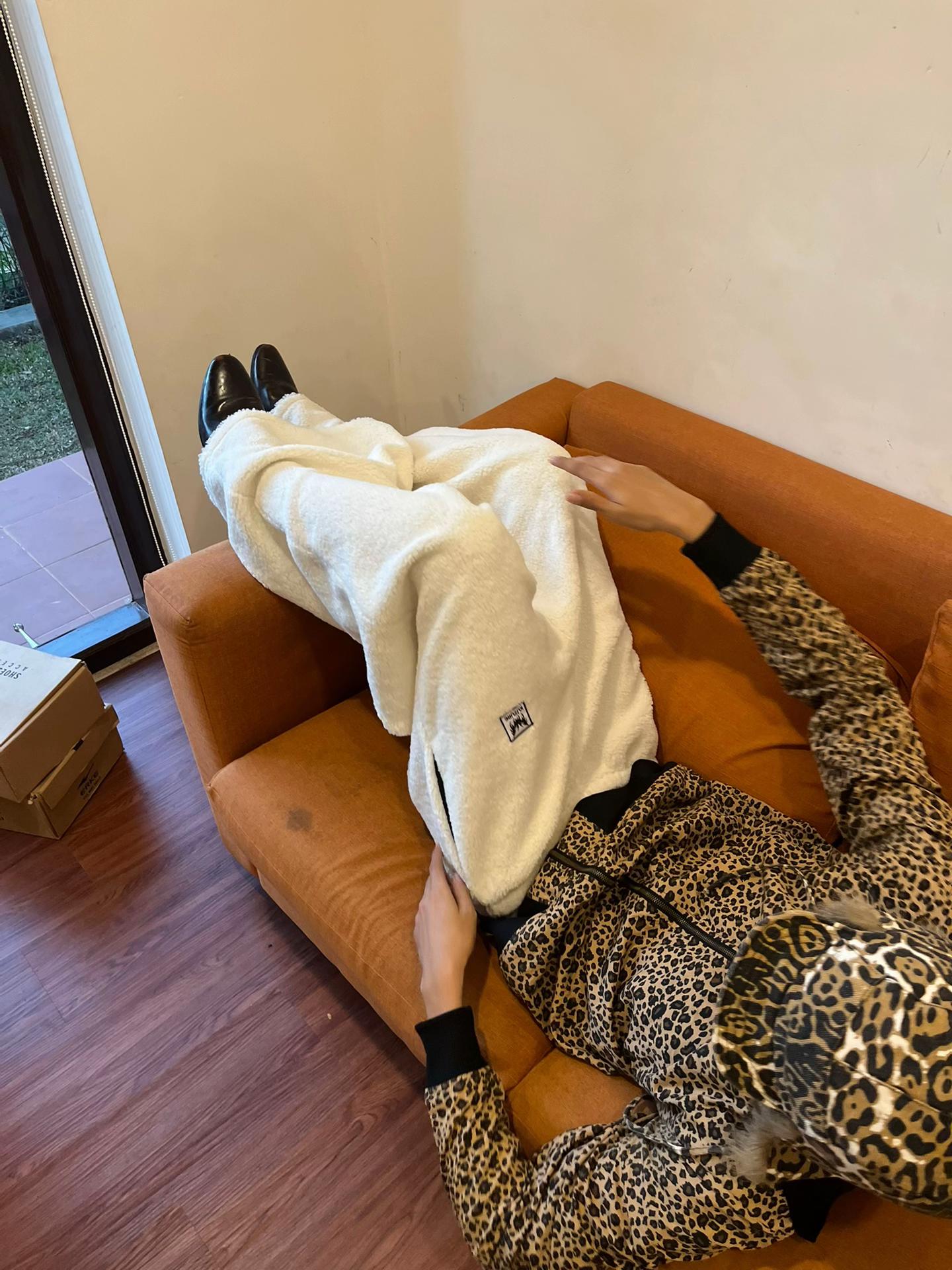 SHERPA FLEECE WIDE PANTS