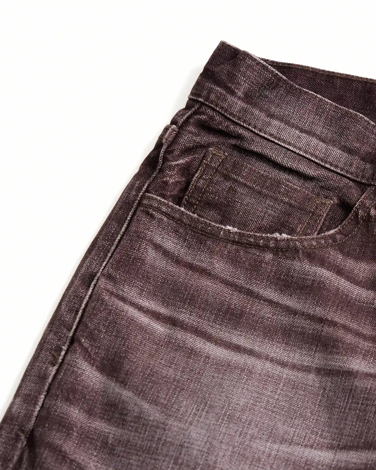 Unisex High Quality Vintage Acid Wash Flare Jeans
