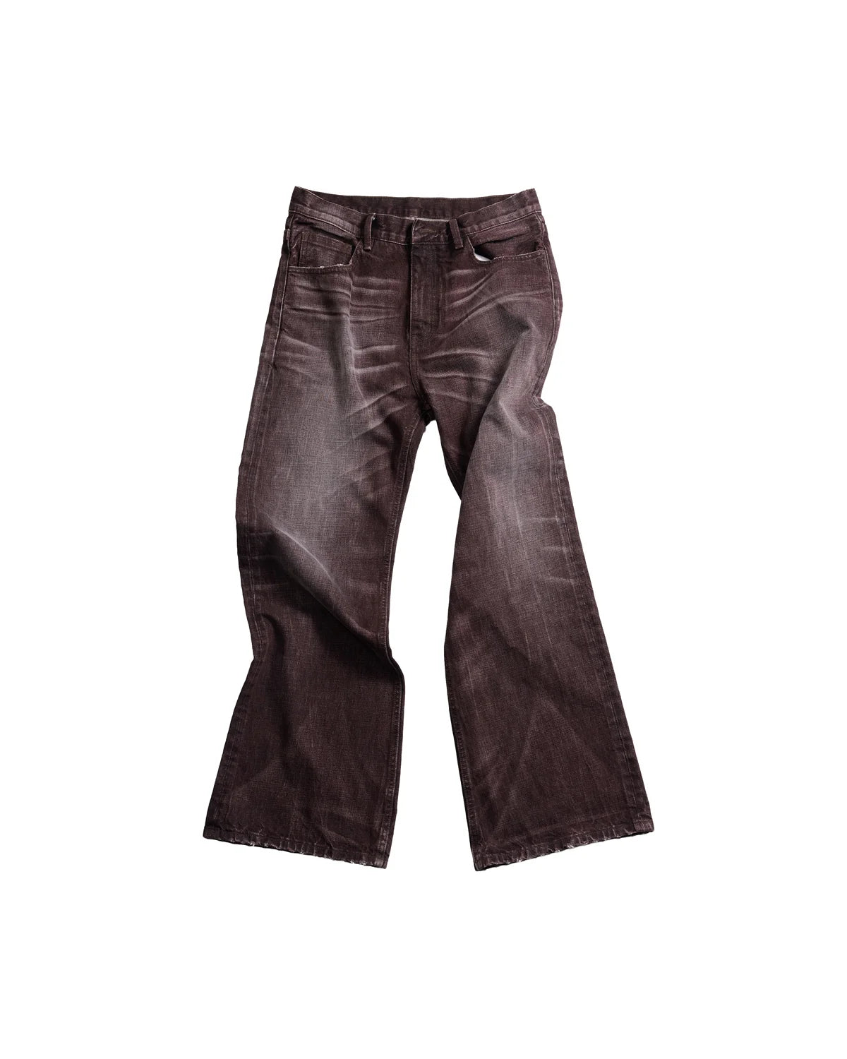 Unisex High Quality Vintage Acid Wash Flare Jeans