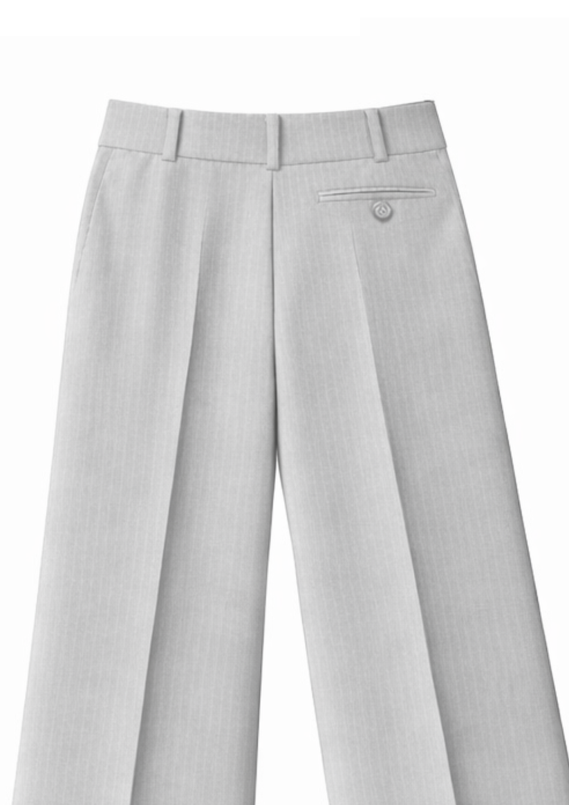 STRAIGHT FIT SINGLE PLEATED TROUSER