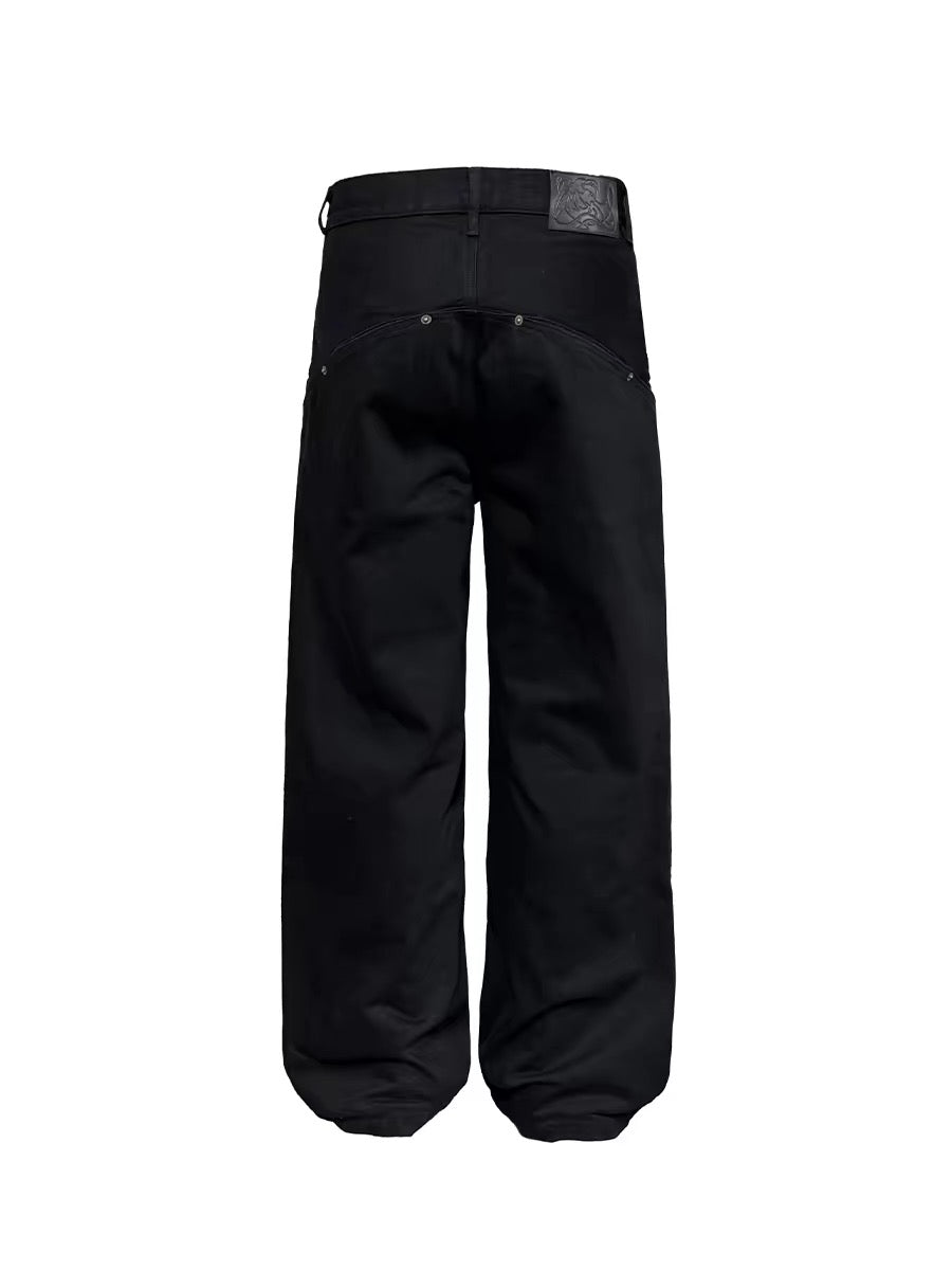 Polka Dot Cuffed Denims