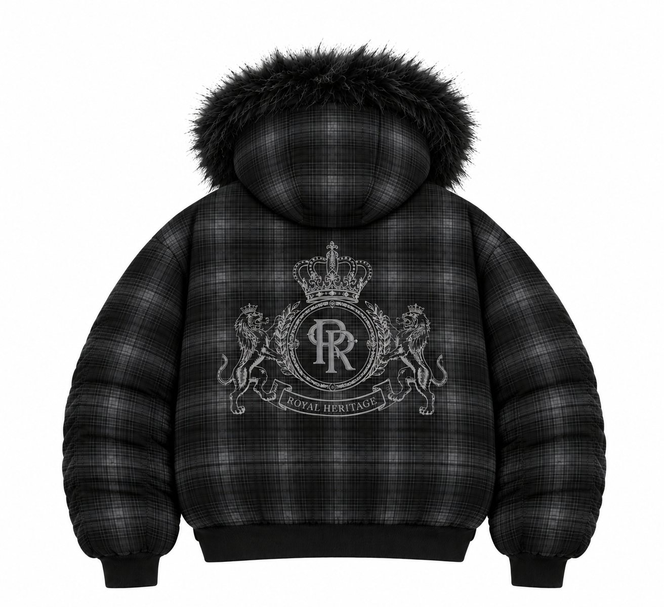 Reversible Plaid Padded Cotton Jacket