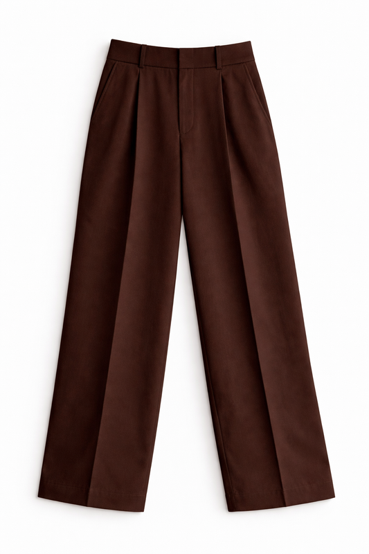 STRAIGHT FIT SINGLE PLEATED TROUSER