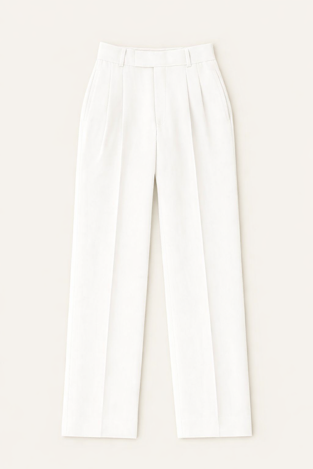 STRAIGHT FIT SINGLE PLEATED TROUSER