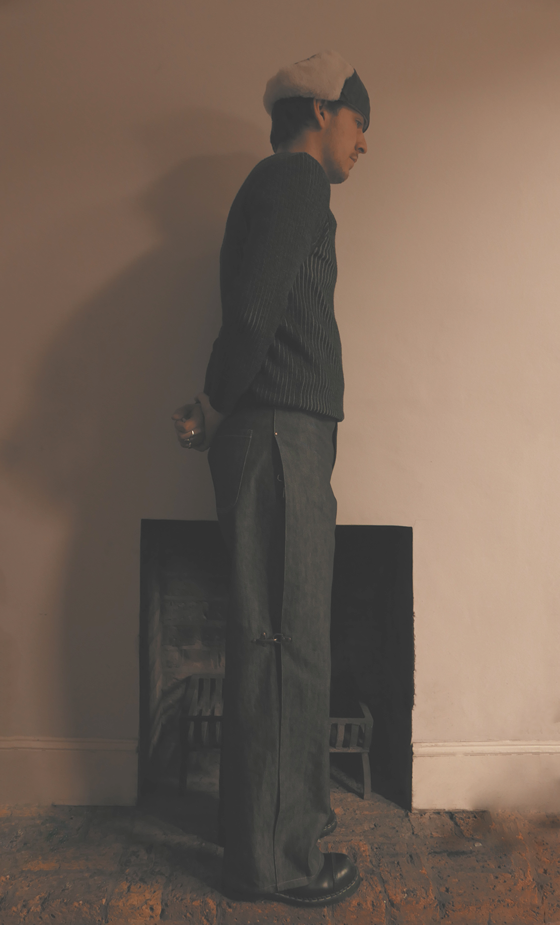 Selvedge Denim Clasp Trousers