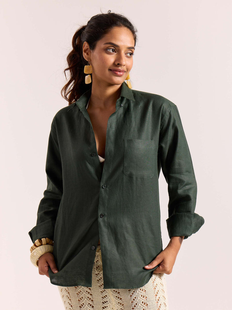 60s Lea Linen Shirt