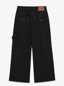 Rivet Multi-Pocket Wide Leg Cargo Pants