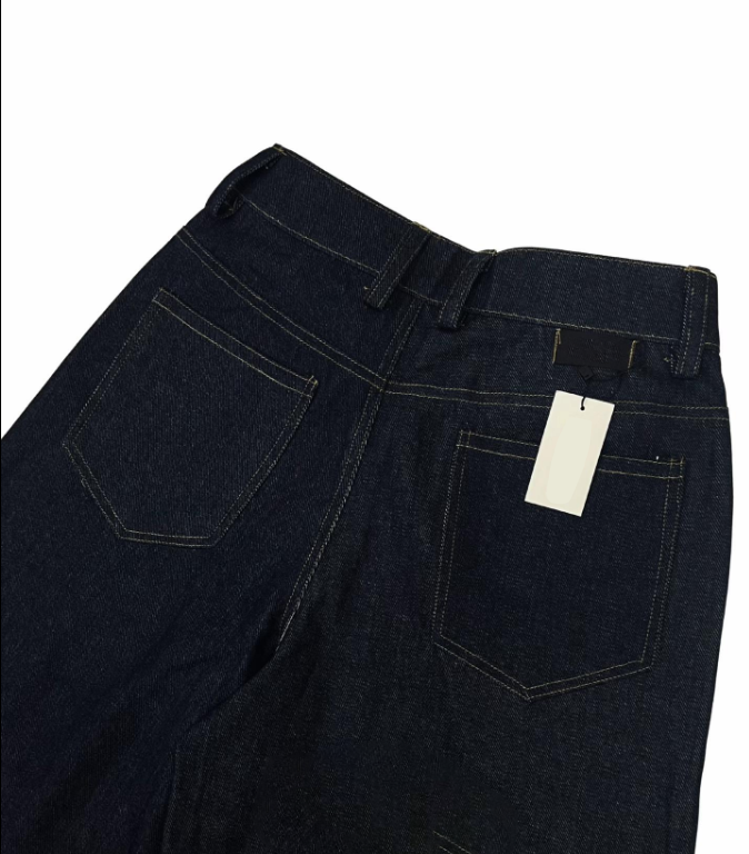 Loose Fit Wide Leg Denim Pants