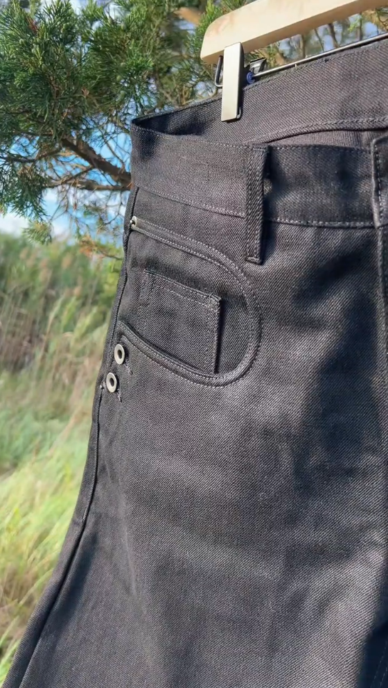 Multi-Pocket Flared Denim Jeans