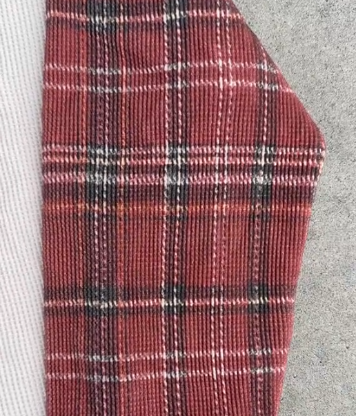 Waffle Patchwork Long Sleeve Top
