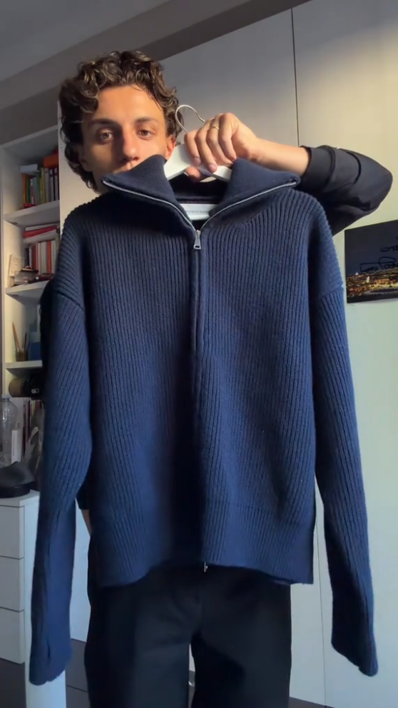 The Essential Ribbed Zip-Up Sweater