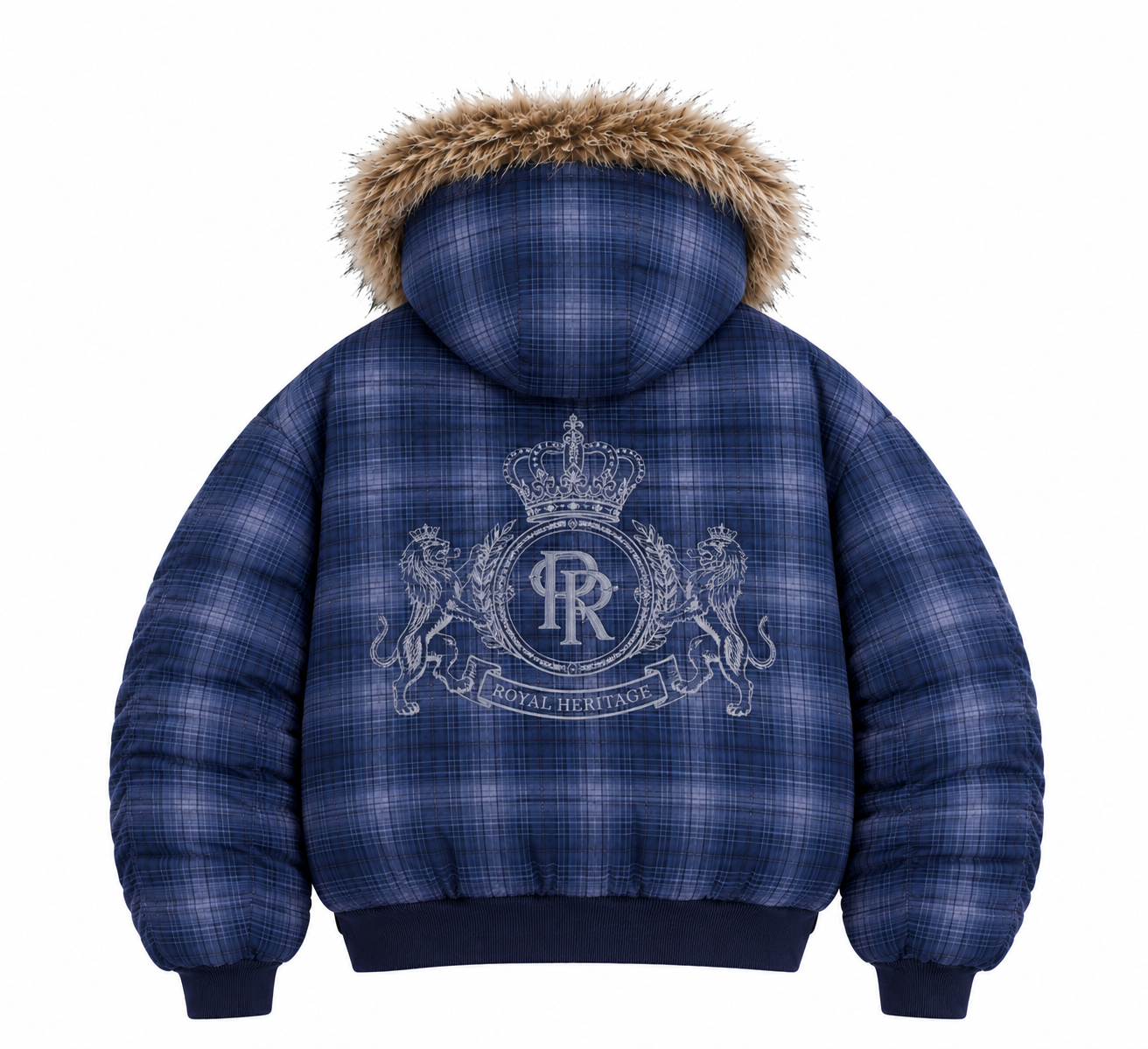 Reversible Plaid Padded Cotton Jacket
