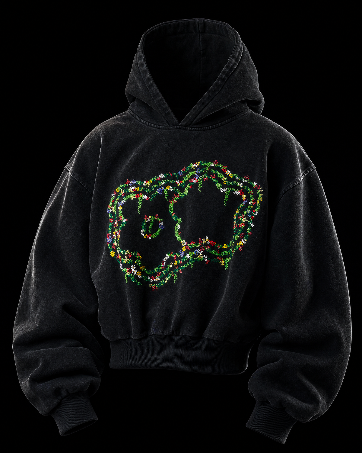 TRIPLE FLEURS HOODIE