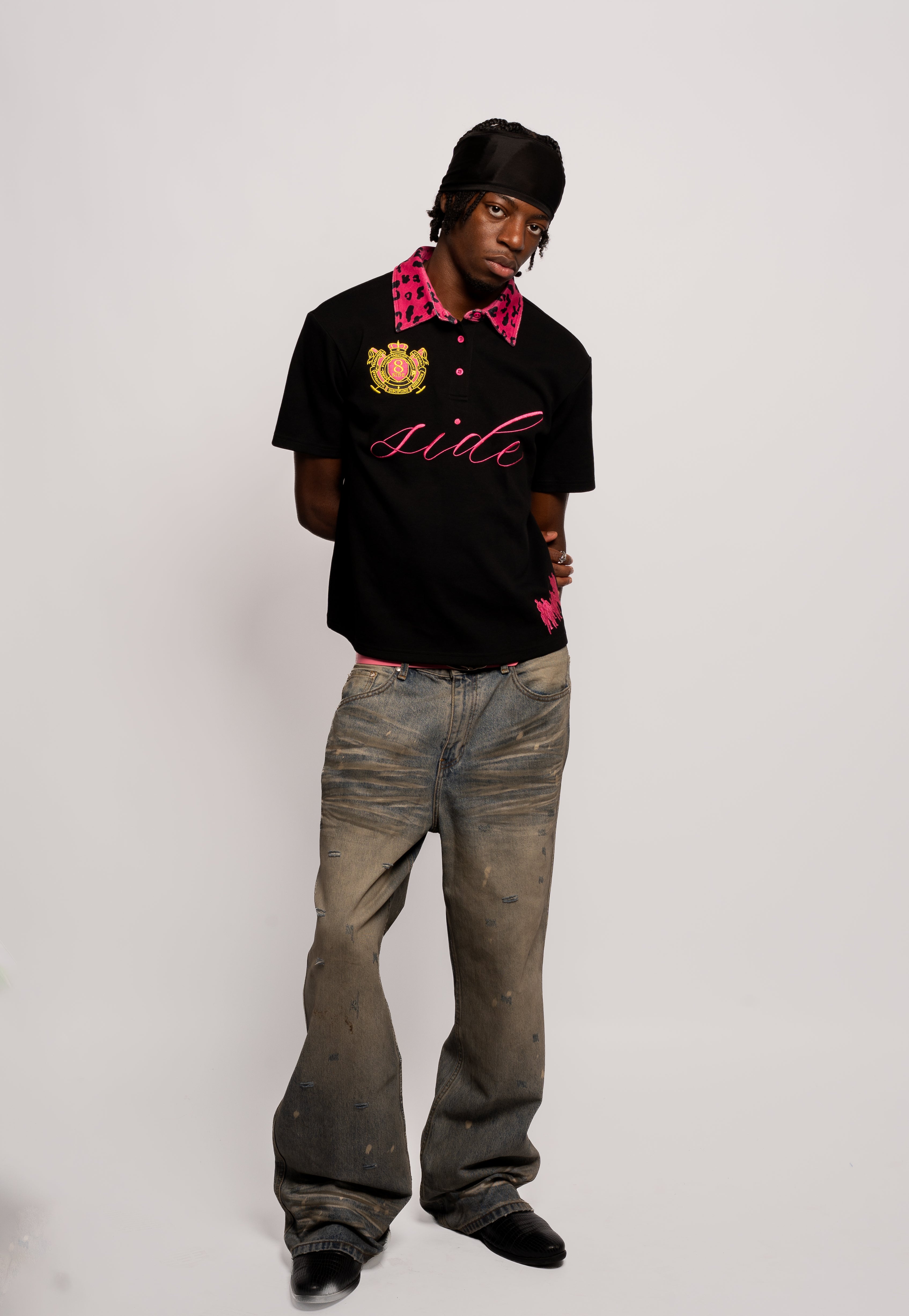 Outlaw Embroidered Polo Shirt