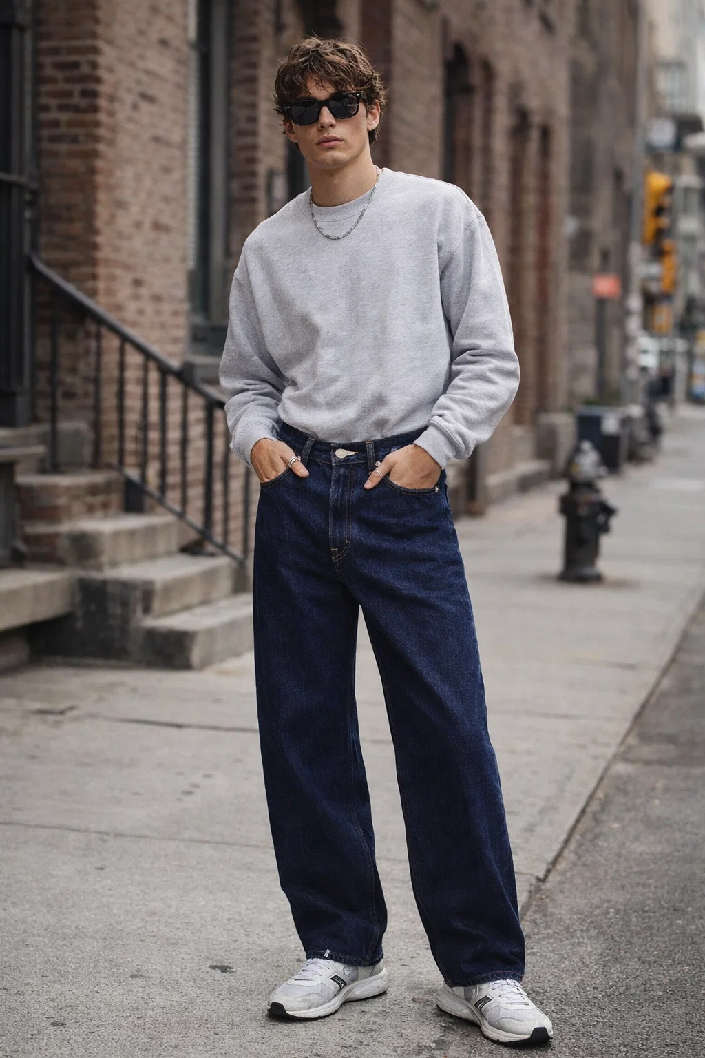 RIBCAGE WIDE LEG JEANS