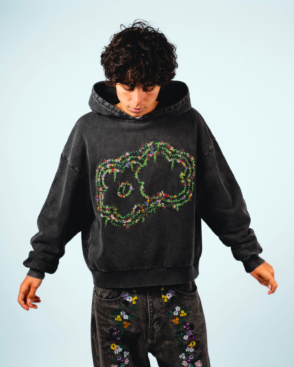 TRIPLE FLEURS HOODIE