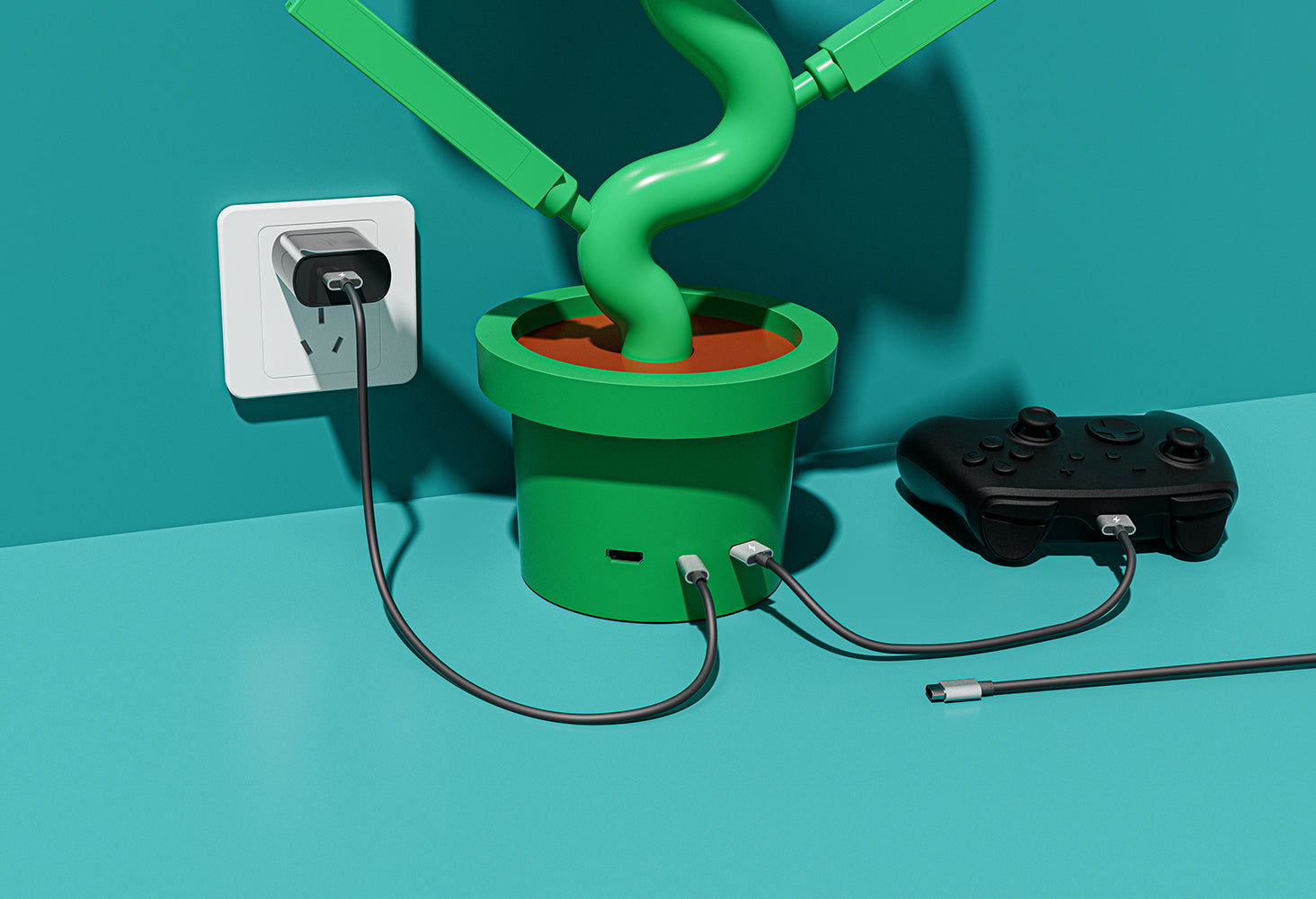 Plantdock Switch Docking Station with Joy-Con Charger - Piranha