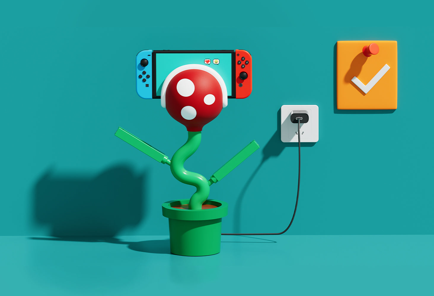 Plantdock Switch Docking Station with Joy-Con Charger - Piranha