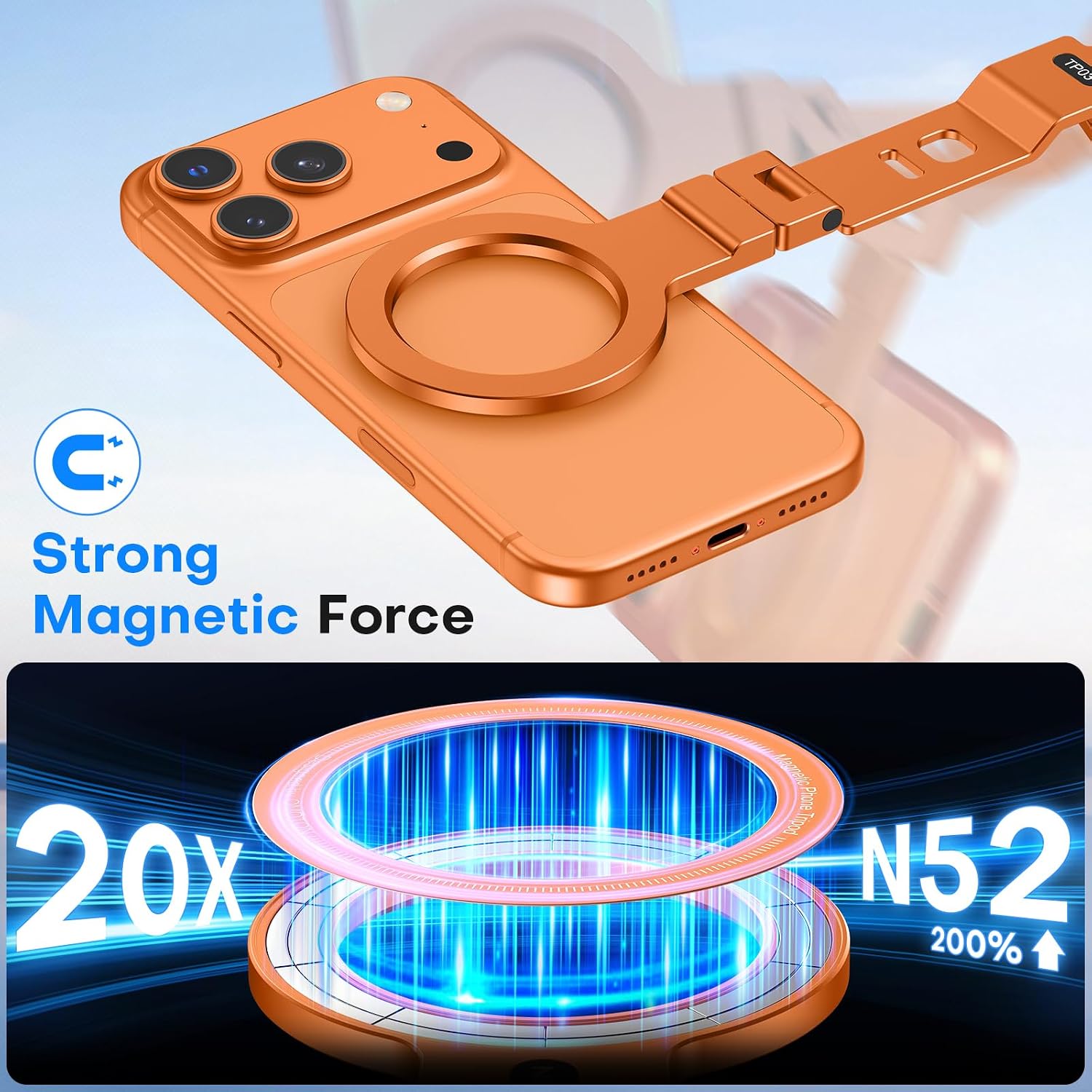 Portable Foldable Mini Phone Tripod Stand, 360° Rotation Adjustable Pocket Cell Phone Holder for Selfie Vlog Recording