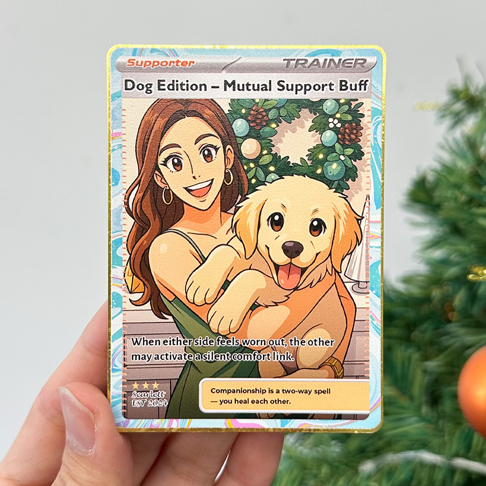 50% OFF🤩Personalized Pet Anime Supporter Trainer Card