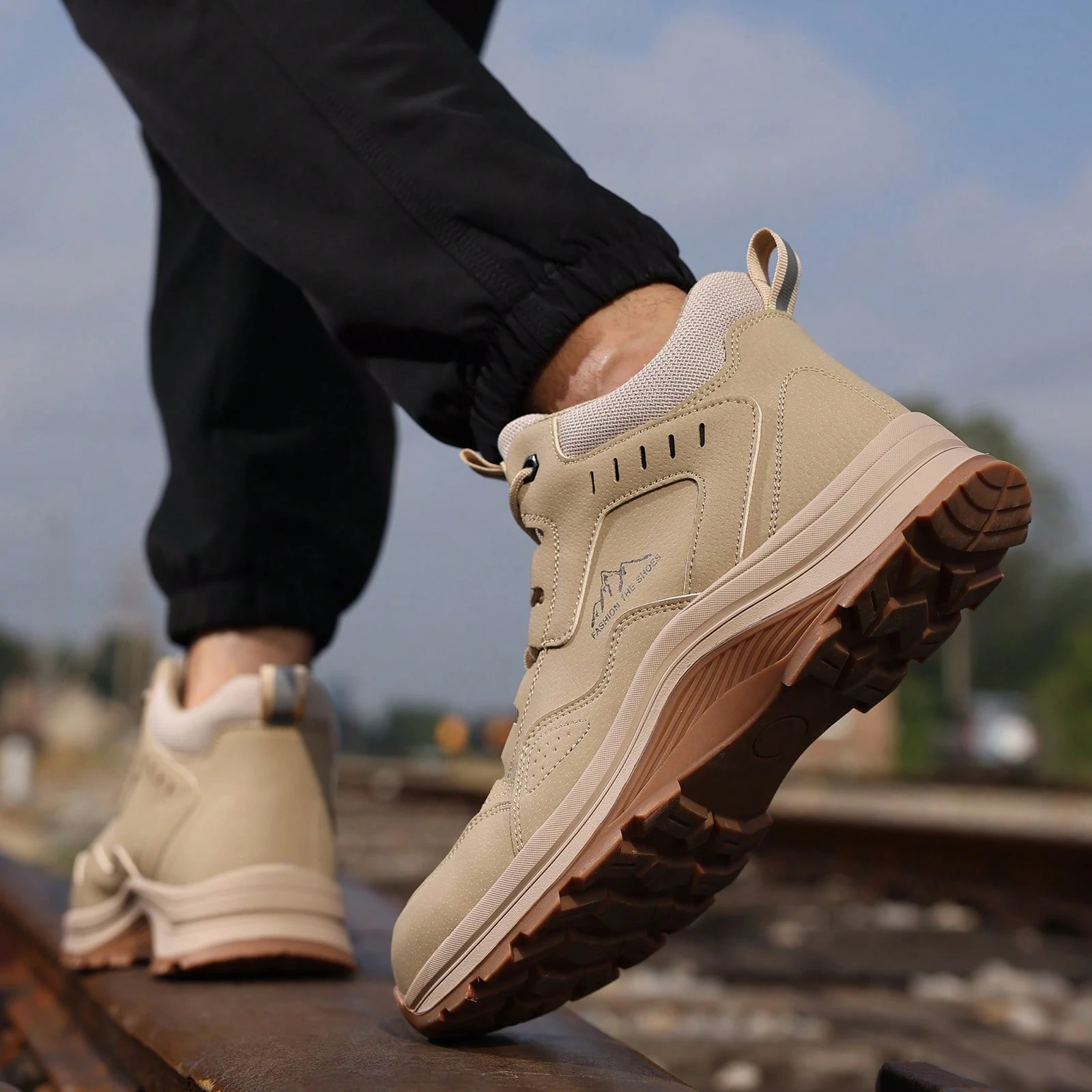 Industrial Work Shoes Men's Women's Rubber Outsole Wear-resistant Steel Toe Safety Shoes