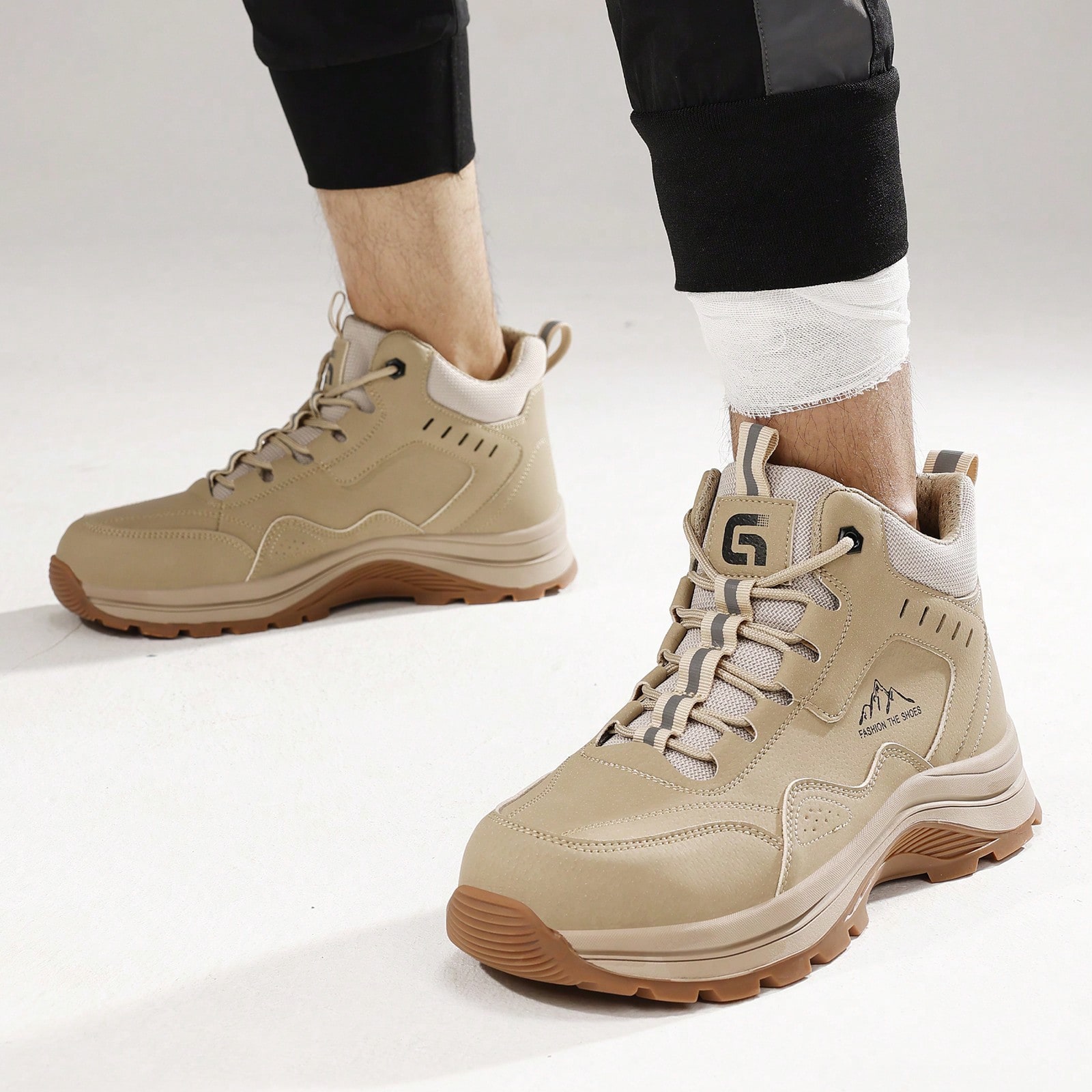 Industrial Work Shoes Men's Women's Rubber Outsole Wear-resistant Steel Toe Safety Shoes