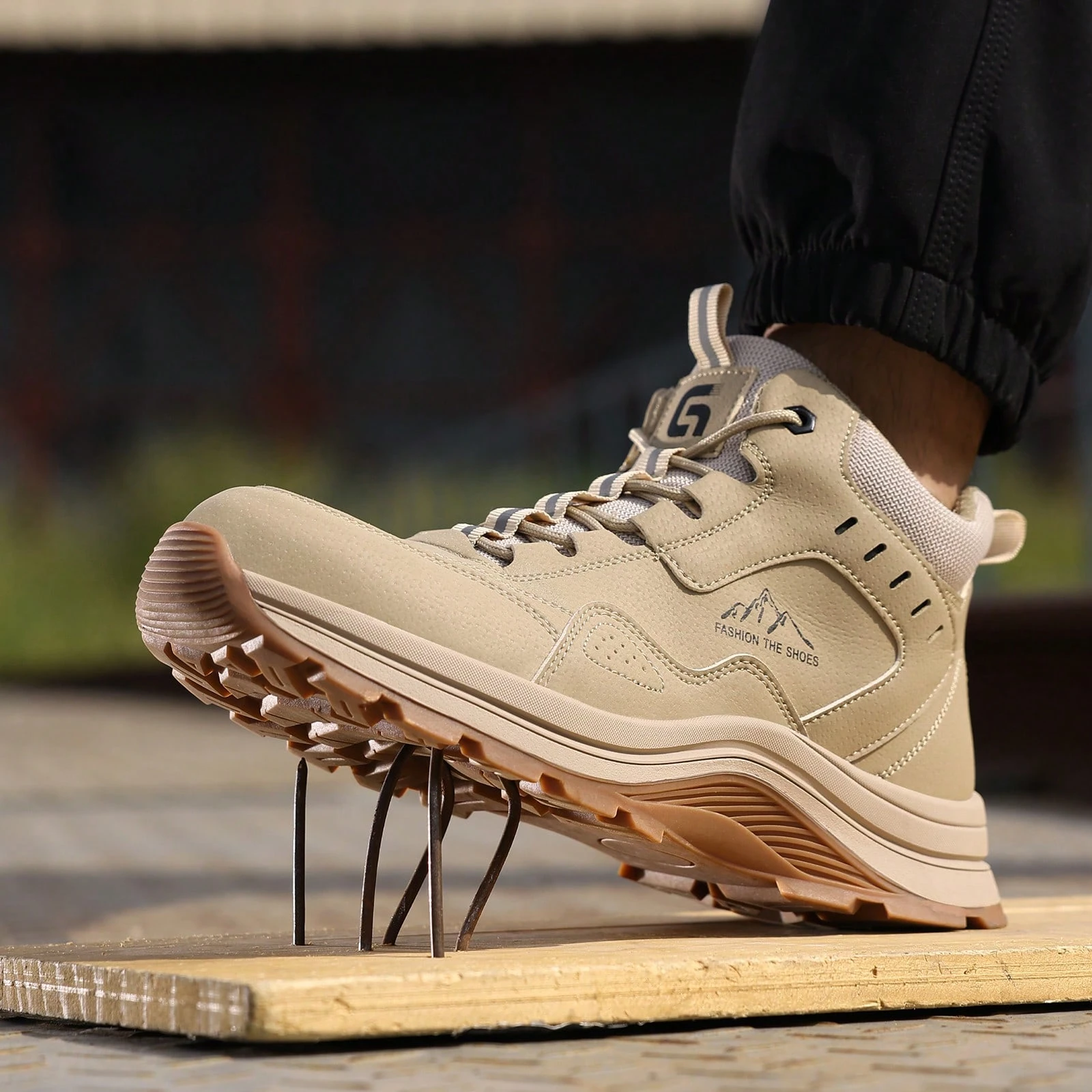 Industrial Work Shoes Men's Women's Rubber Outsole Wear-resistant Steel Toe Safety Shoes