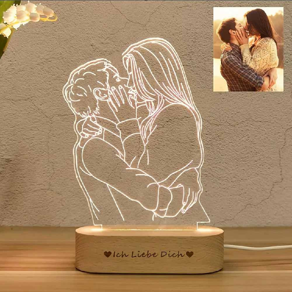 💕 LINE ART LIGHTS — Turn Your Photo Into a Glowing Memory 💕