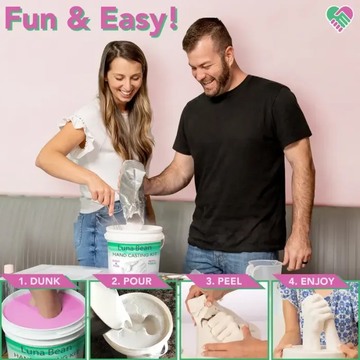 Luna Bean Original Casting Kit – Perfect Gift and Activity for Couples, Families, & Friends