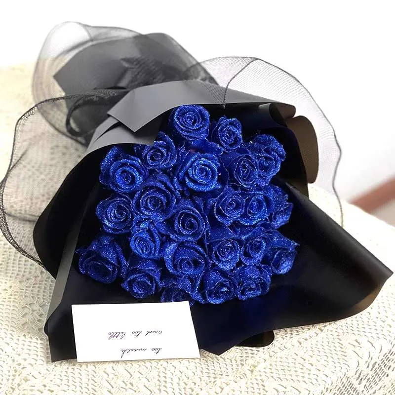 💕Glitter Everlasting Rose Bouquet💕(Never Wither)