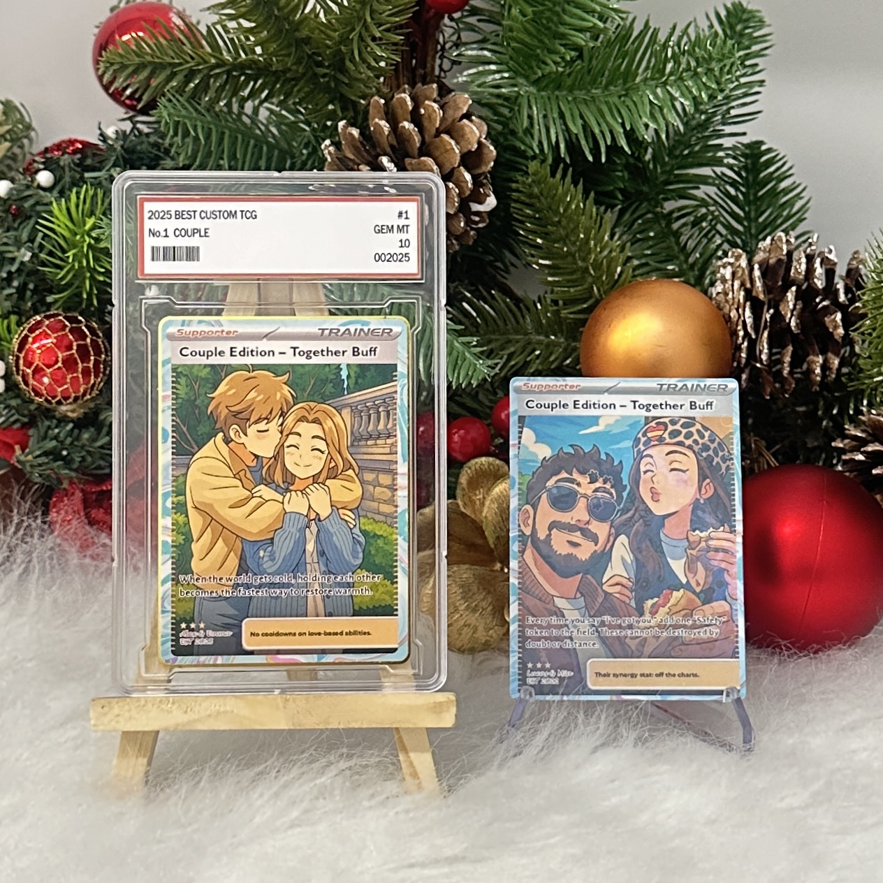 50% OFF🤩Personalized Couple Anime Supporter Trainer Card