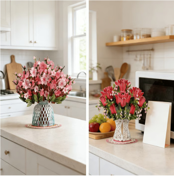 🌼💌 Forever-Blooming 3D Flower Pop-Up Card