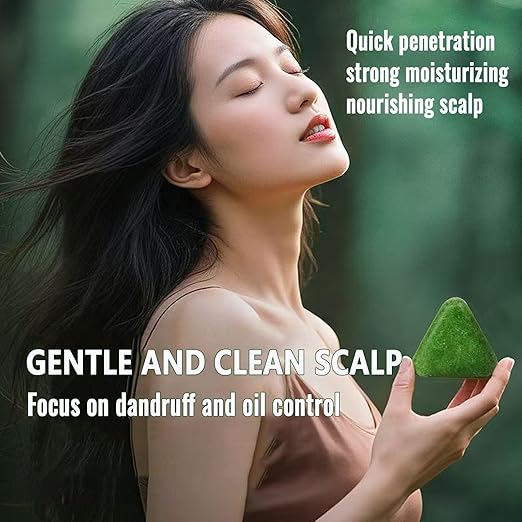 Nature Triangle Shampoo Bar, Greenlem Soap