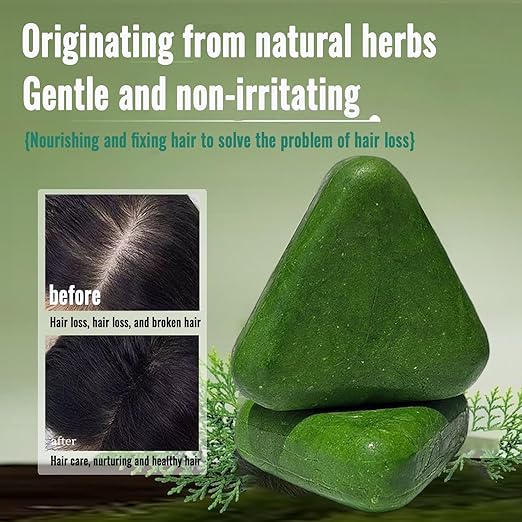 Nature Triangle Shampoo Bar, Greenlem Soap