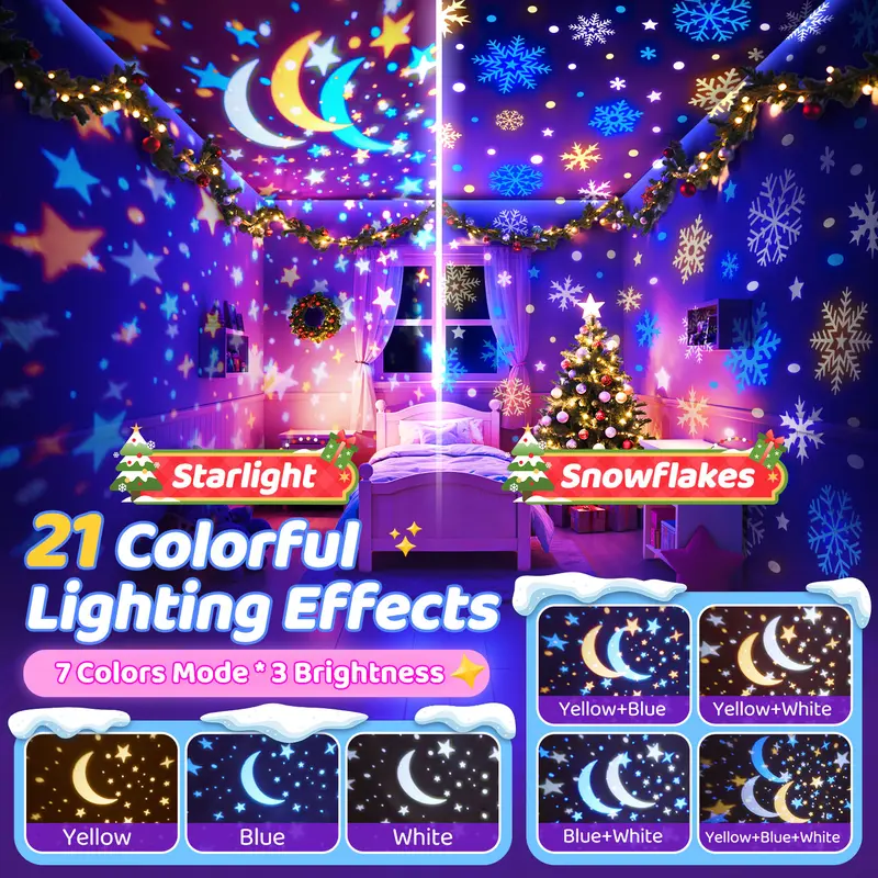 Remote Kids Night Light Baby ProjectorLight forKids