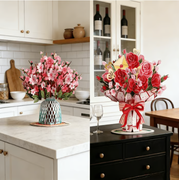 🌼💌 Forever-Blooming 3D Flower Pop-Up Card