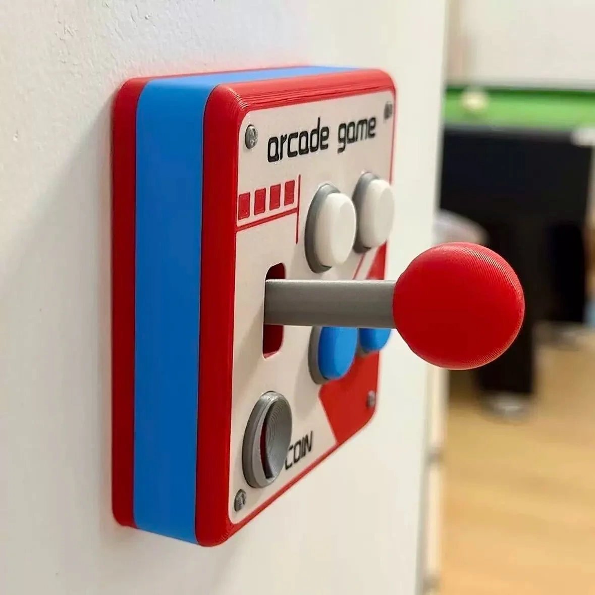 Arcade Game Light Switch Cover, Retro Game Joystick Wall Switch Decor