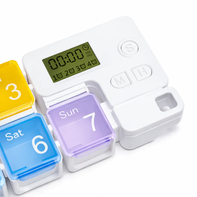 Weekly Pill Organizer with Alarm
