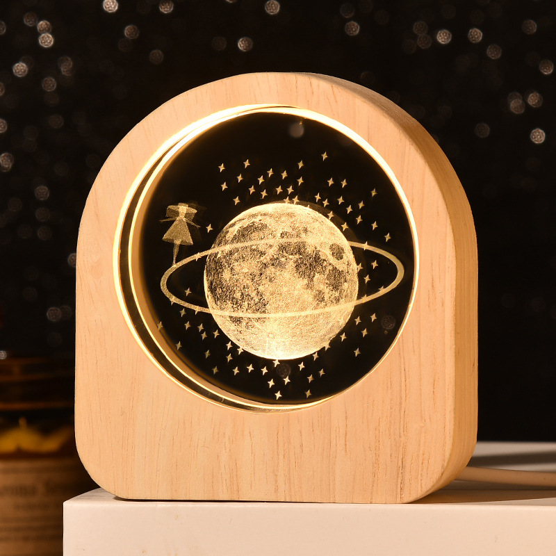 Custom LED Wooden Night Light