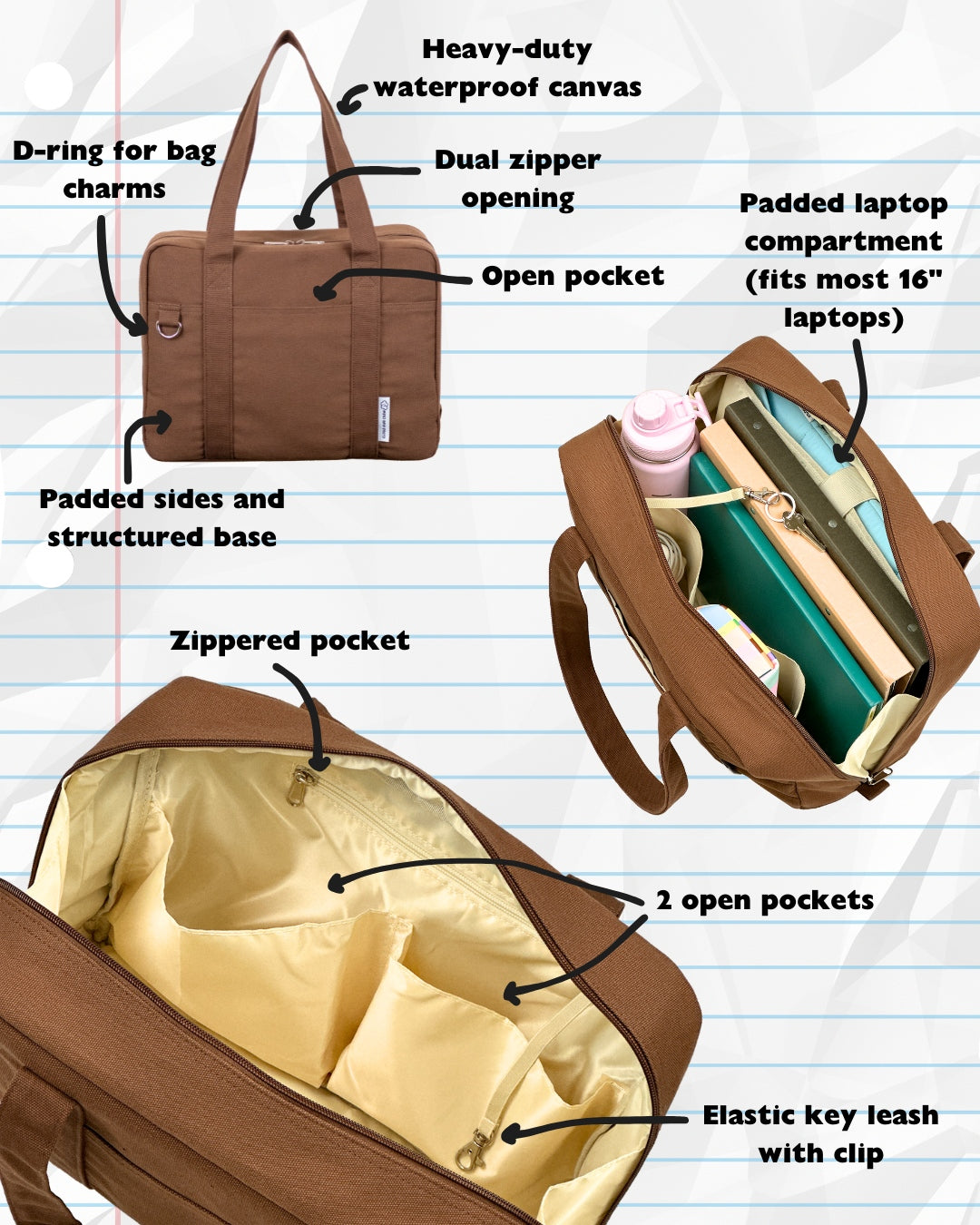 Multifunctional  Boston Tote