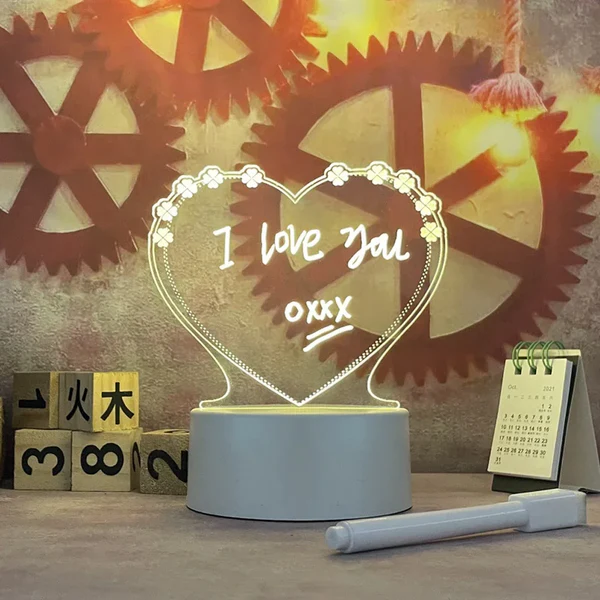 Luminous Message Board Night Light （HEART）