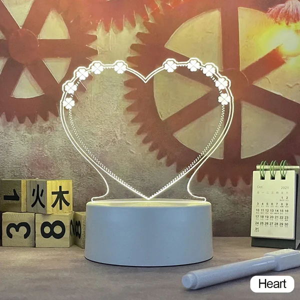 Luminous Message Board Night Light （HEART）