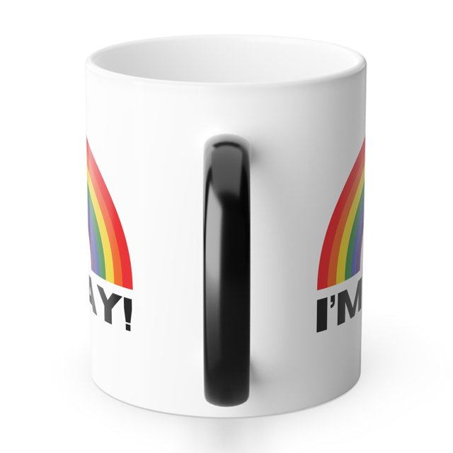I'm Gay Funny Humor Mug for Friend Colleagues Color Morphing Mug, 11oz