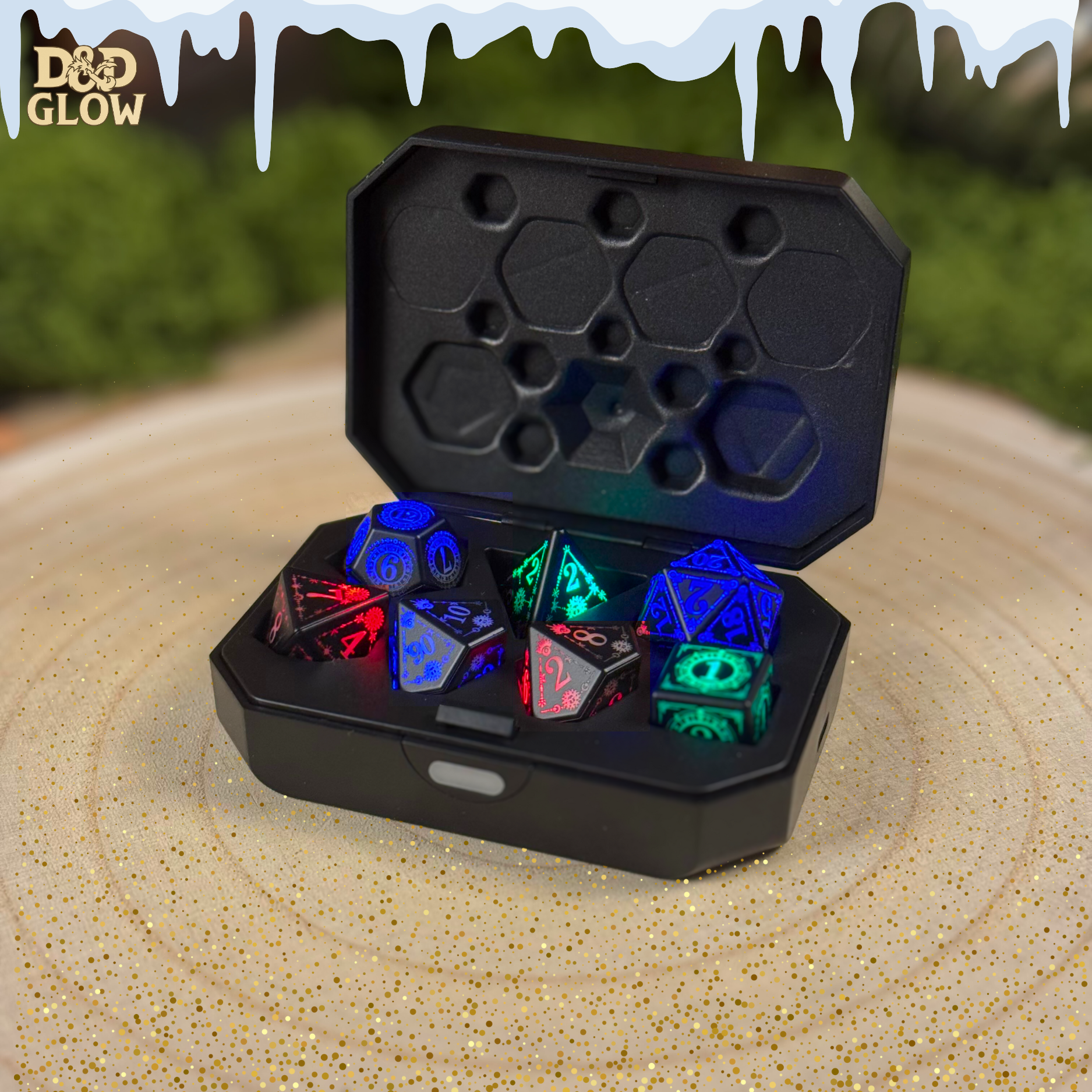 Dungeons & Dragons Glowing Dice
