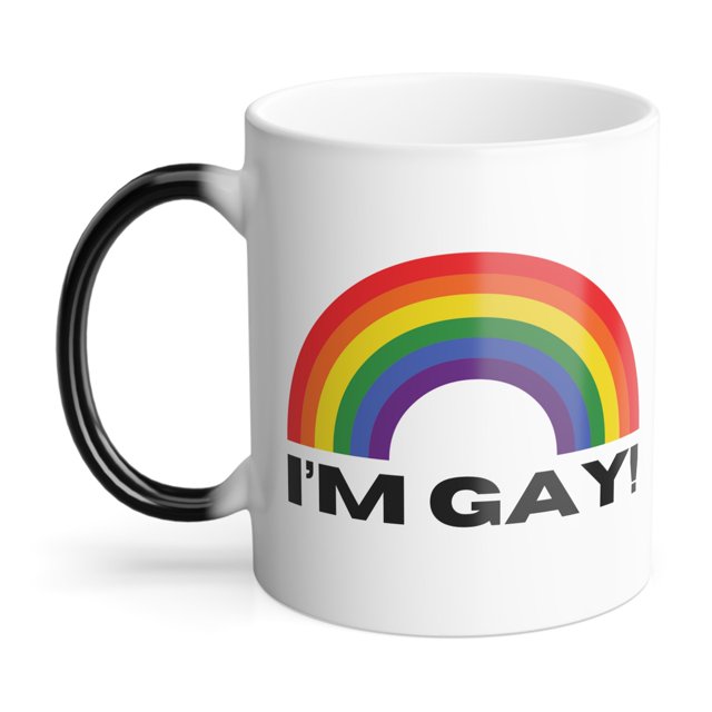 I'm Gay Funny Humor Mug for Friend Colleagues Color Morphing Mug, 11oz