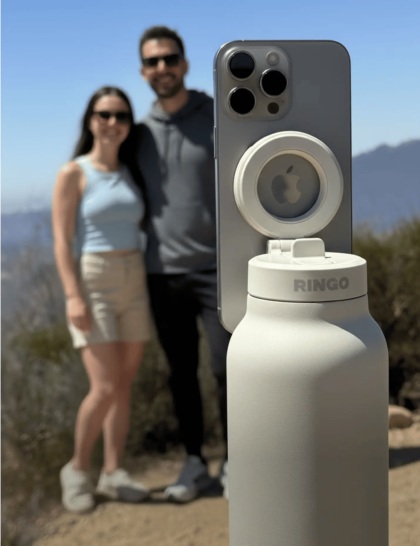 Magnetic Water Bottle With Built‑In Phone Holder, Insulated Stainless Steel Travel Tumbler for Gym Travel Outdoor