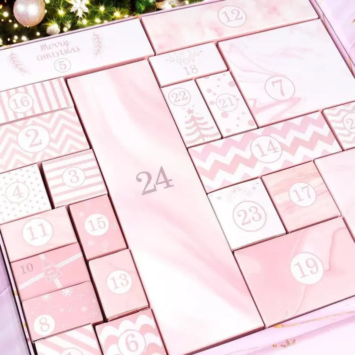 🔥🎁 24 Daily Surprises — 2025 Pink Marble Advent Calendar