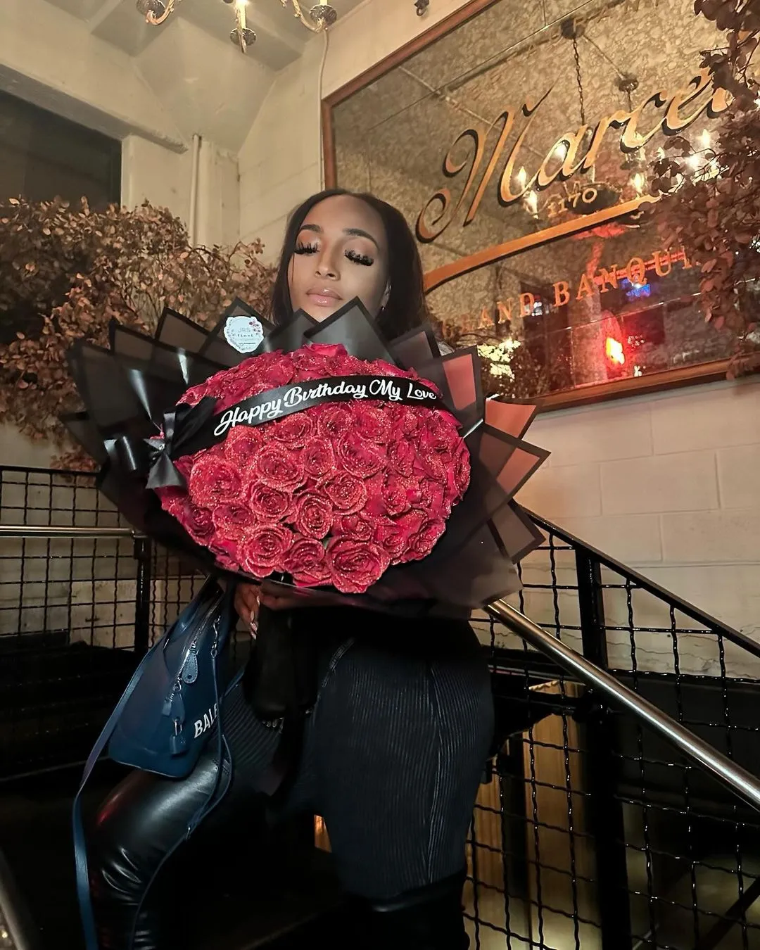 💕Glitter Everlasting Rose Bouquet💕(Never Wither)